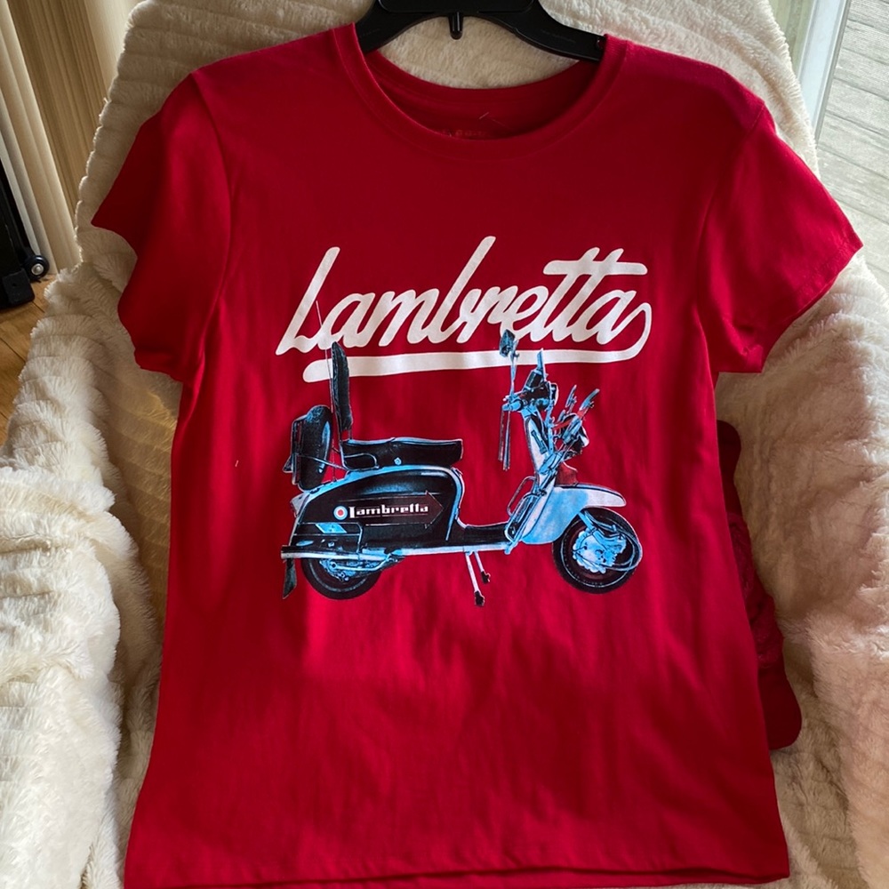 Lambretta 💯 Cotton Red Tee Unisex NeverUsed
